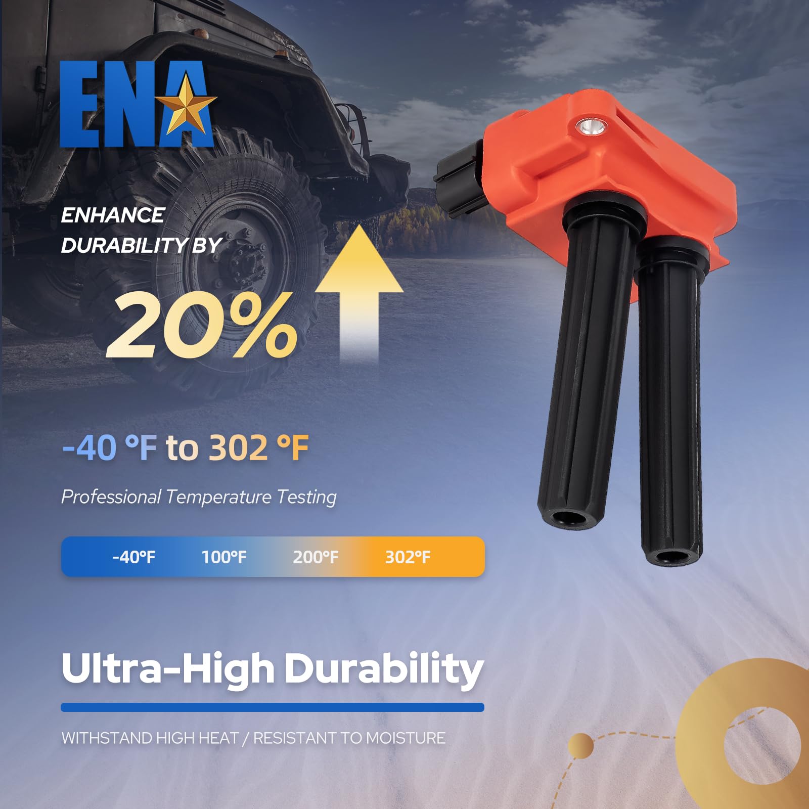 Amazon | ENA ダイレクトイグニッションコイルパック 8個セット